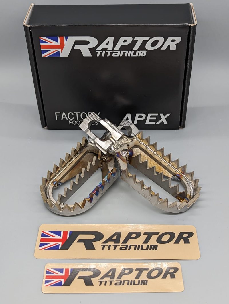 RX023 Raptor Titanium footpegs